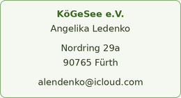 Kontaktdaten KöGeSee e.V.